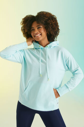 DASH - Long Sleeve Plain Hooded Sweatshirt with Pockets